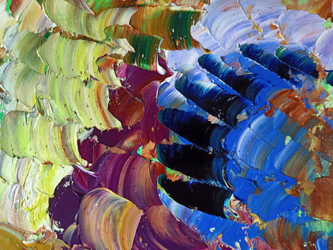 Dervisci Rotanti – detail view 2 of the original painting by Antonino Puliafico