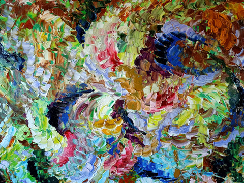 Dervisci Rotanti – detail view 6 of the original painting by Antonino Puliafico
