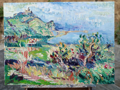 Full artwork view of Ulivi e Tindari by Antonino Puliafico