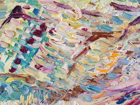 Campi al Crepuscolo – additional detail of the original painting by Antonino Puliafico