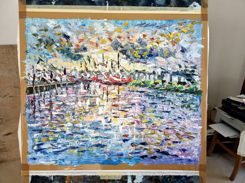 Red Boat – full artwork view by Antonino Puliafico