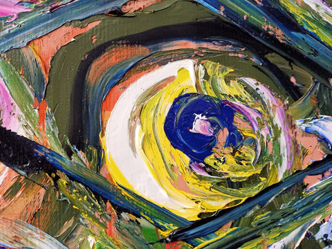 Occhi che ti guardano – additional view of the original artwork by Antonino Puliafico