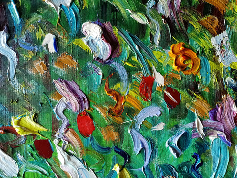 Immortelle – additional close-up of the original oil painting by Antonino Puliafico