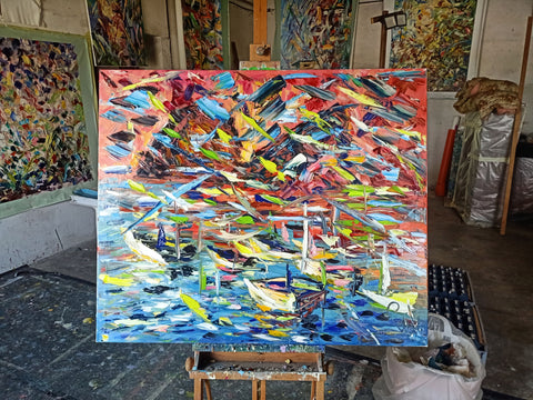 Giallo e Barche – full artwork view by Antonino Puliafico