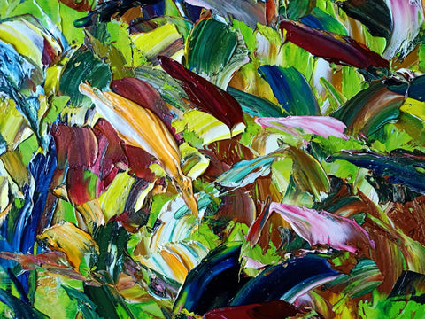 Riflessi allo Zenit – additional close-up of the original oil painting by Antonino Puliafico