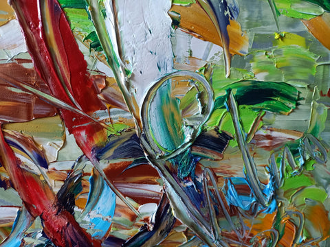 Sussurri tra i Rami - surface and expressive gesture detail by Antonino Puliafico