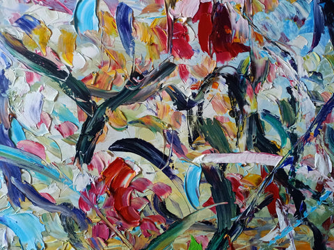 Sussurri tra i Rami - additional close-up of the original artwork by Antonino Puliafico