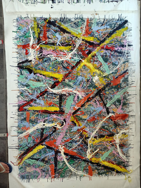 Memorie – artwork detail showing surface depth and gesture by Antonino Puliafico