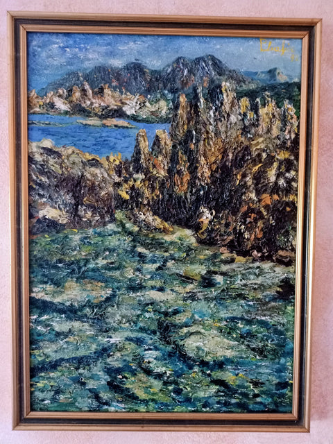 Close-up detail of texture and colour in Piscina di Roccia by Antonino Puliafico