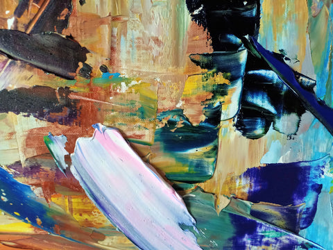 Orizzonti Riflessi – additional detail of the original painting by Antonino Puliafico