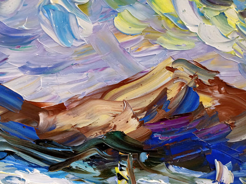 Prati Colorati – additional close-up of the original painting by Antonino Puliafico