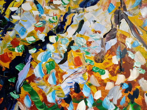 Mutazione – additional close-up of the original painting by Antonino Puliafico