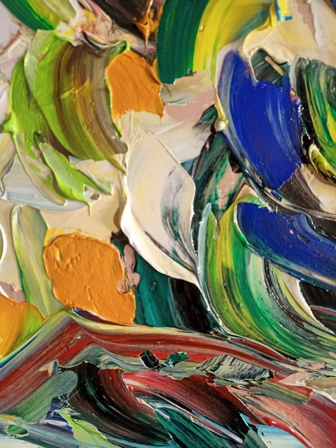 Baruffa di Vento – artwork detail showing surface depth and gesture by Antonino Puliafico