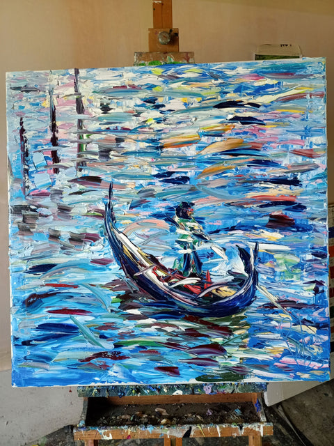 Colour detail of Riflessi in Laguna by Antonino Puliafico