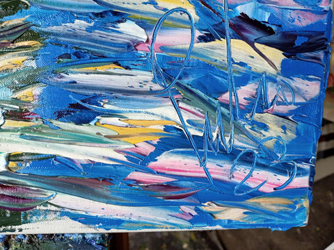 Close-up detail of Riflessi in Laguna by Antonino Puliafico