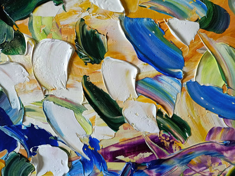Surface detail of Alba tra i Cespugli by Antonino Puliafico