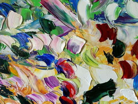 Colour detail of Alba tra i Cespugli by Antonino Puliafico