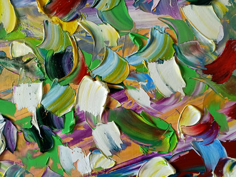 Textural detail of Alba tra i Cespugli by Antonino Puliafico
