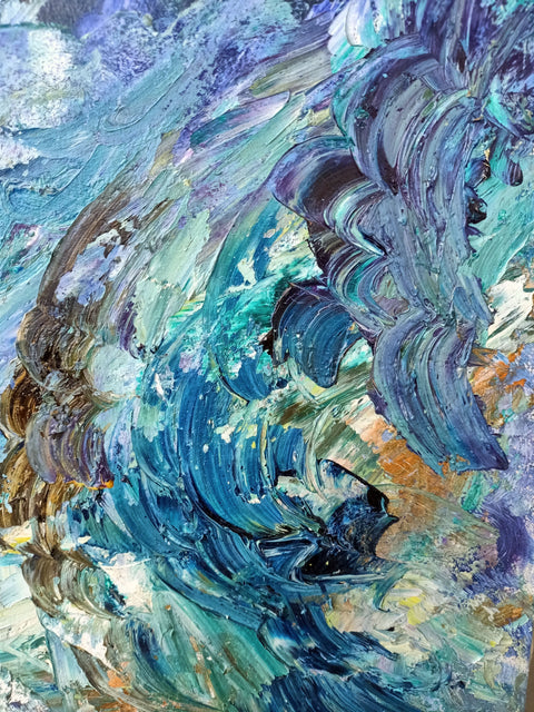 La Burrasca – additional detail of the original painting by Antonino Puliafico