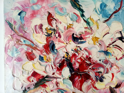 Fiori di Pesco – additional detail of the original painting by Antonino Puliafico