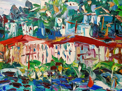 Costa Ligure – artwork detail showing surface depth and gesture by Antonino Puliafico