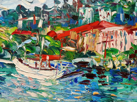 Costa Ligure – additional detail of the original painting by Antonino Puliafico