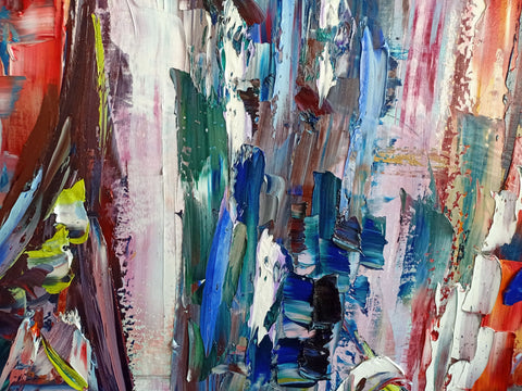 Misteri a Venezia – artwork detail showing surface depth and gesture by Antonino Puliafico