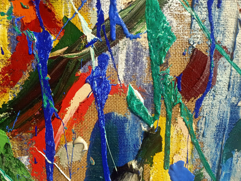 Espansione – artwork detail showing surface depth and gesture by Antonino Puliafico