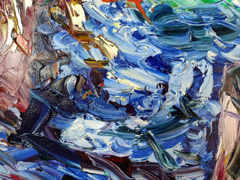 Dente di Roccia – artwork detail showing surface depth and gesture by Antonino Puliafico