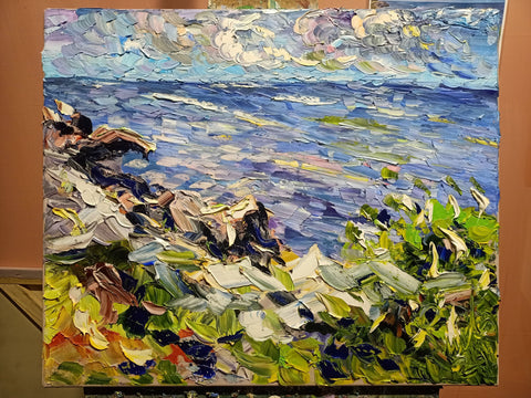 Ultimo Scoglio – close-up detail of texture and colour by Antonino Puliafico