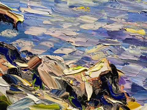 Ultimo Scoglio – artwork detail showing surface depth and gesture by Antonino Puliafico