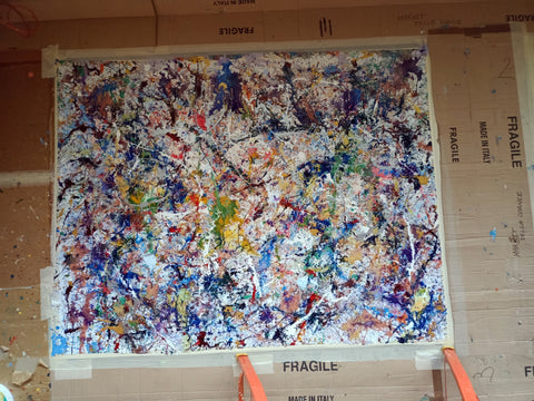 Galassie Profonde – additional detail of the original painting by Antonino Puliafico