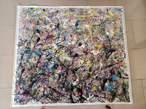 Echi di Stelle Lontane – artwork detail showing surface depth and gesture by Antonino Puliafico