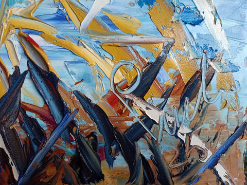 Sembra Autunno – additional detail of the original painting by Antonino Puliafico