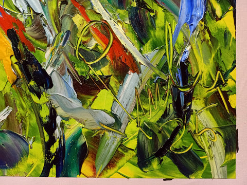 Nebula in Bloom – detail view 3 of the original painting by Antonino Puliafico