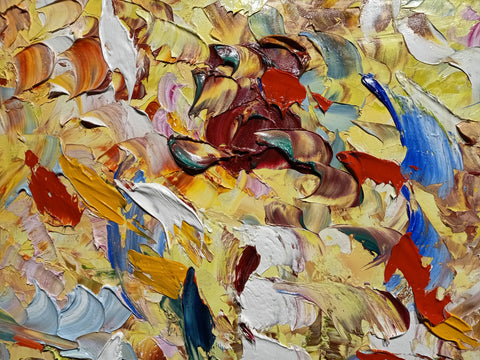 Nebula in Bloom – detail view 4 of the original painting by Antonino Puliafico