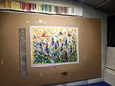 Nebula in Bloom – detail view 5 of the original painting by Antonino Puliafico