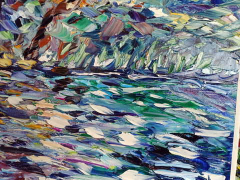 Guardare il Mare – close-up detail 4 of texture and colour by Antonino Puliafico