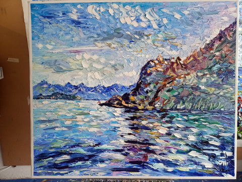 Guardare il Mare – close-up detail 7 of texture and colour by Antonino Puliafico