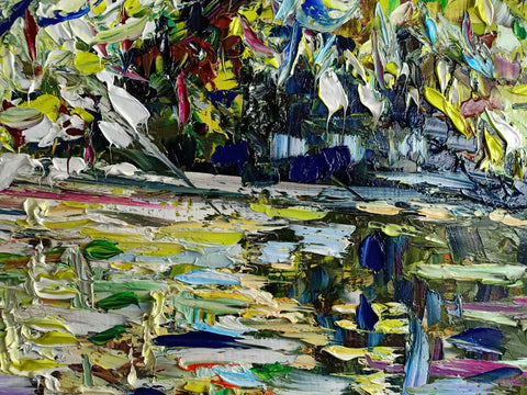 Salici Riflessi – close-up detail 5 of texture and colour by Antonino Puliafico