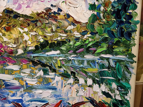 Soffio Colorato sull’Acqua – close-up detail 4 of texture and colour by Antonino Puliafico