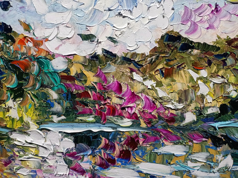Soffio Colorato sull’Acqua – close-up detail 5 of texture and colour by Antonino Puliafico