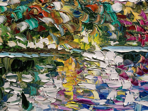 Soffio Colorato sull’Acqua – close-up detail 7 of texture and colour by Antonino Puliafico