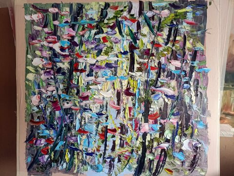 Respiro del Tempo – detail view 3 of the original painting by Antonino Puliafico