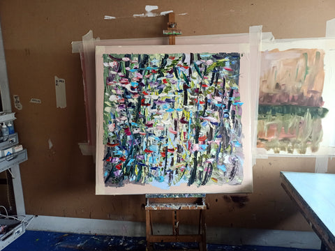 Respiro del Tempo – detail view 6 of the original painting by Antonino Puliafico