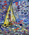 Riflessi di Vela – original acrylic painting by Antonino Puliafico