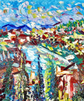 Vista Ruscello – original oil on canvas artwork by Antonino Puliafico